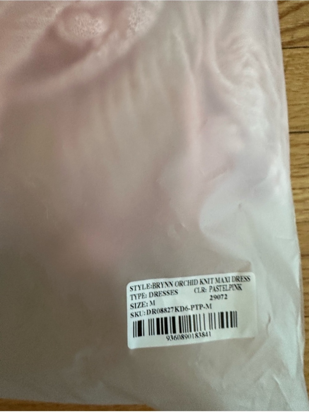 Meshki Blush Pink Off-Shoulder One-Shoulder Maxi Dress - Picture 5 of 5